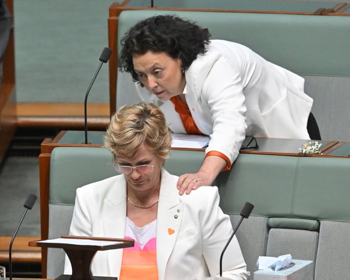 Steggall and Ryan accuse Taylor of not ’reading the room’ with ’tone deaf’ Haines tribute speech – as it happened