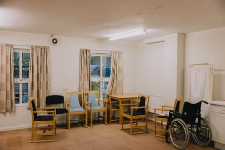 A corner of the common space in a care home in Fulham