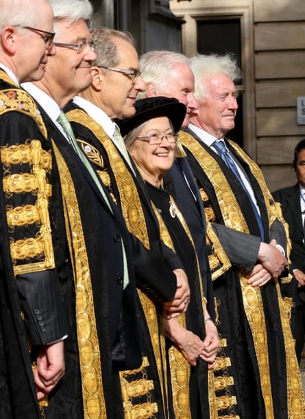 Hale poses with her colleagues