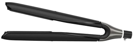 The black and silver ghd Chronos Styler on a white background