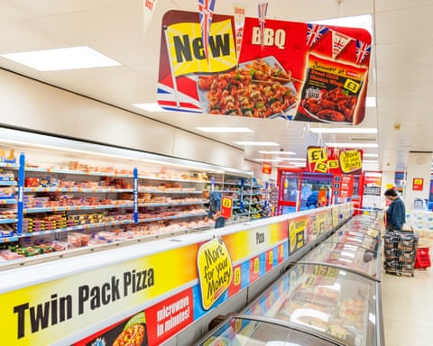Inside an Iceland store