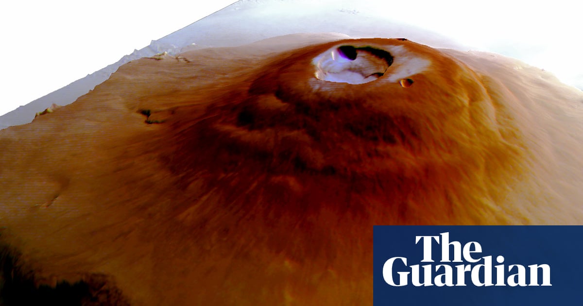 Wczesnym rankiem zaobserwowano przymrozki na niektórych ogromnych górach Marsa  Mars Wczesnym rankiem zaobserwowano przymrozki na niektórych ogromnych górach Marsa  Mars