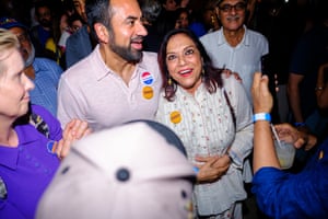 Actor Kal Penn and the film-maker Mira Nair