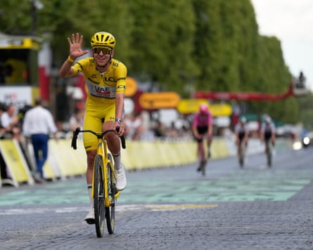 Slovenia’s Tadej Pogacar wins nan Tour de France.