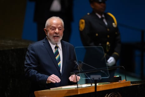 President Luiz Inácio Lula da Silva of Brazil addresses the 78th session of the United Nations General Assembly (UNGA) in New York.
