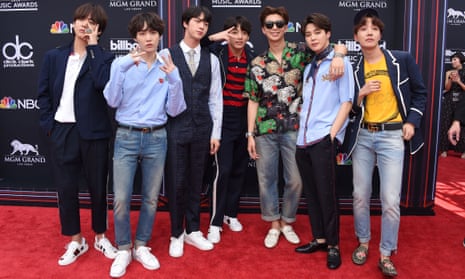 K-Pop band BTS attends the 2018 Billboard Music Awards in May. Their fans say their success means they should be spared conscription.