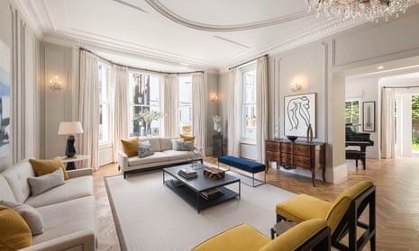 A large living room in a London 'super-prime' property