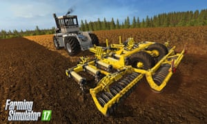 The simulation game allows farmers to run large operations and expensive machinery, like Big Bud tractors, out of reach for their own business
