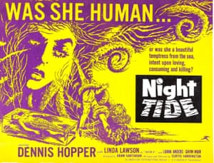 A poster for Night Tide by Curtis Harrington