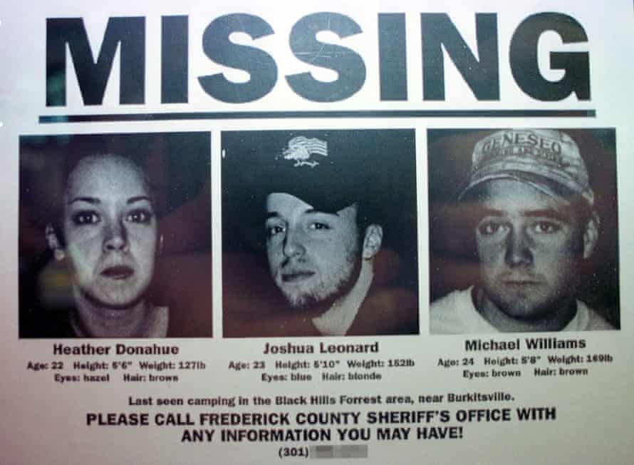 A promotional ‘missing’ poster used to coincide with the US release of The Blair Witch Project in 1999.