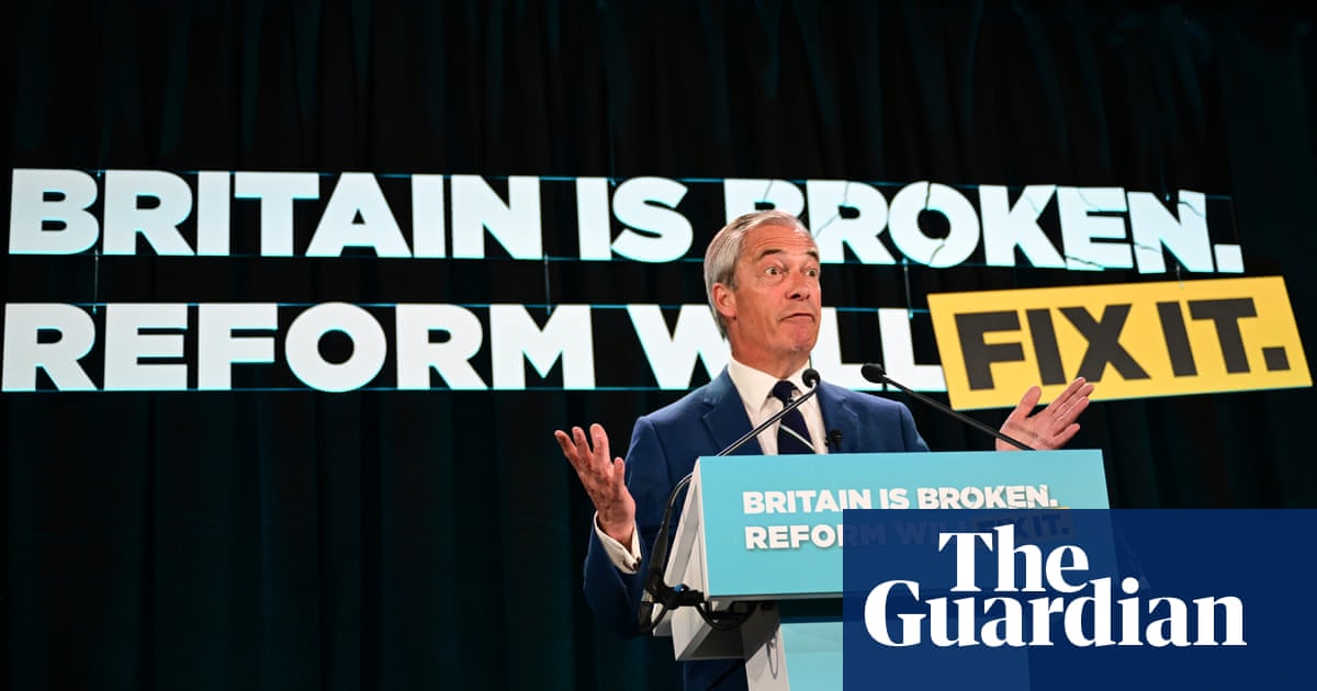 Nigel Farage says Reform UK is parking its tanks' on Labour's lawn