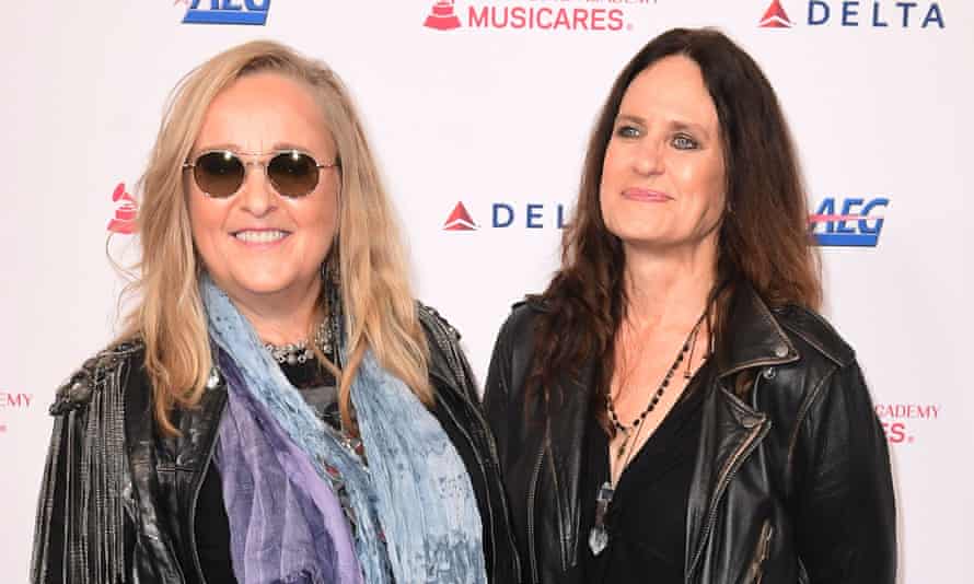 Melissa Etheridge with her wife, Linda Wallem, in 2020