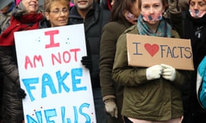 Demonstrators in New York in February, calling for a free press.
