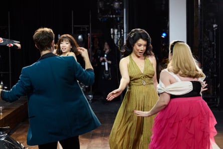 Behind the scenes during a rehearsal of Rossini’s Cinderella (La Cenerentola). A new production by English National Opera at the Coliseum, London