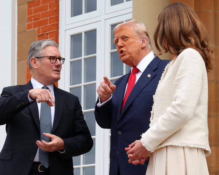 Trump does not back Netanyahu’s claim there is no starvation in Gaza and praises Starmer’s stance on immigration – UK politics live