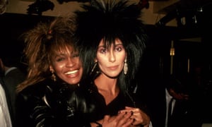 Tina Turner with Cher in New York City in 1985