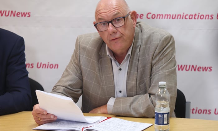 Dave Ward, general Secretary of the Communication Workers Union.