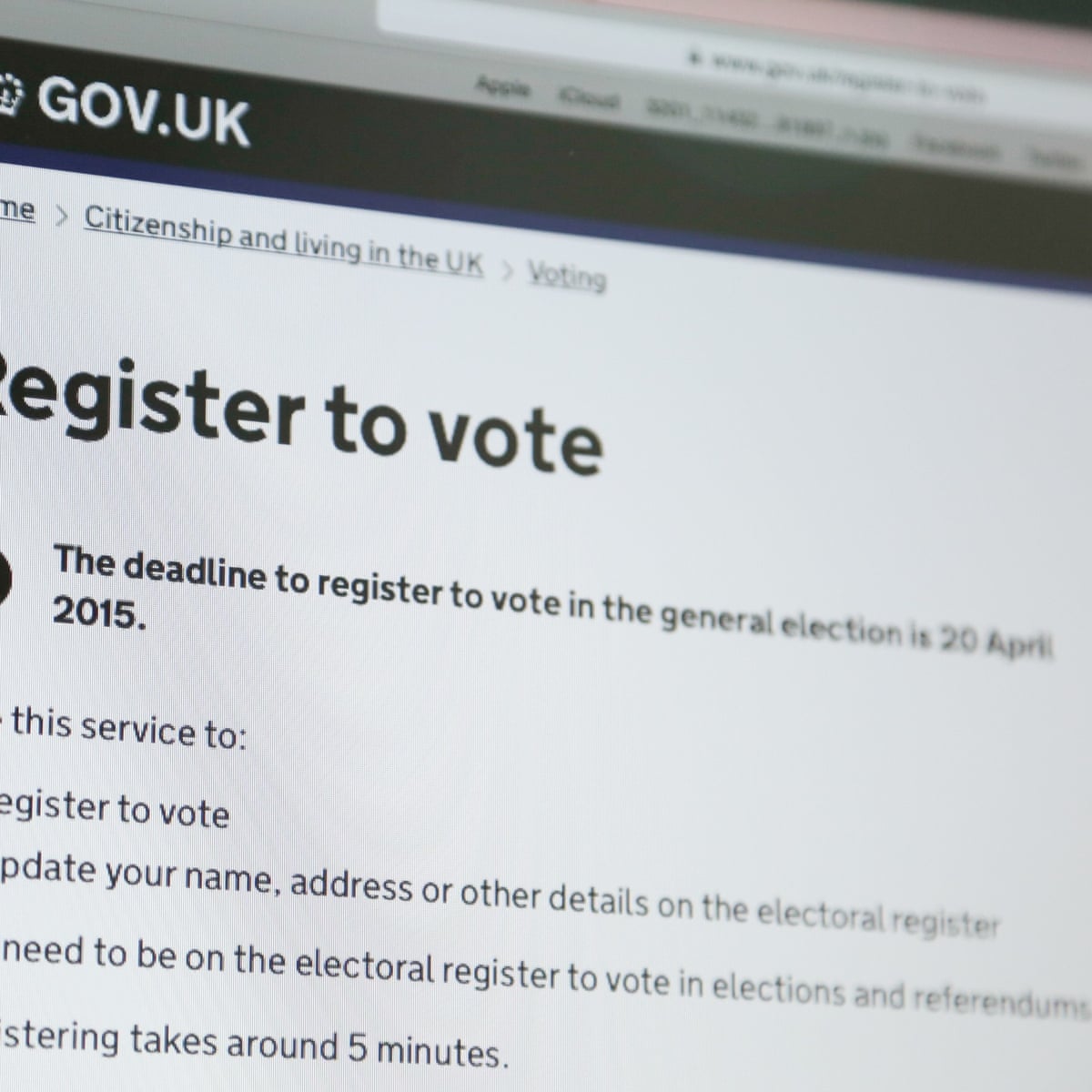 The Gaping Hole In The Voter Registration Changes | Letters | The Guardian
