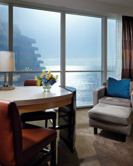 A room at the Hard Rock Hotel & Casino in Atlantic City, New Jersey