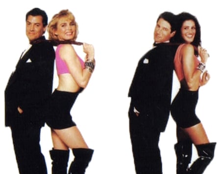 Shelley Michelle (left) and Richard Gere’s body double, seen next to Richard Gere and Julia Roberts