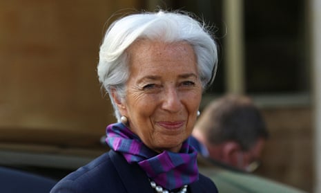 Christine Lagarde, the president of the European Central Bank, whose governing council announced met in Amsterdam on Thursday.