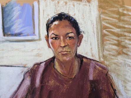 Ghislaine Maxwell appears via video link during her arraignment hearing in Manhattan federal court, on 14 July 2020 in this courtroom sketch.