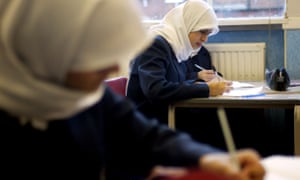Muslim girls at school in UK