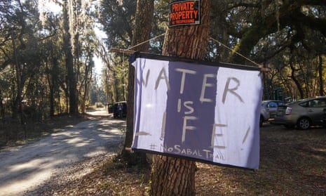 Opponents of the Sabal Trail pipeline say it is not only harming the natural beauty of the Suwannee river but also doing irreversible environmental damage. 