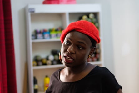 Sidibé in her studio in Dakar, 9 December 2021