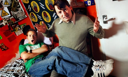 Robert Webb and Mitchell in 2005, two years into Peep Show.