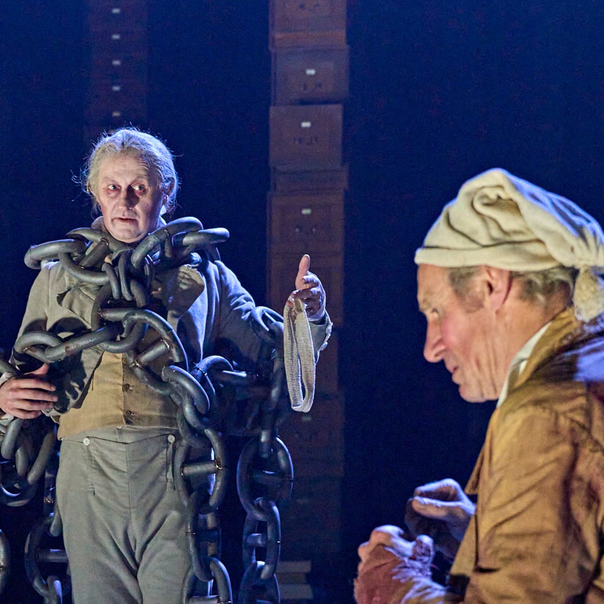 a christmas carol a ghost story review mark gatiss s witty dash through dickens theatre the guardian a christmas carol a ghost story review mark gatiss s witty dash through dickens theatre the guardian