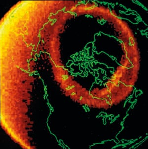 An early view of the entire auroral oval in ultraviolet