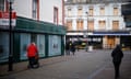 Shuttered retail premises in Whitehaven, Cumbria