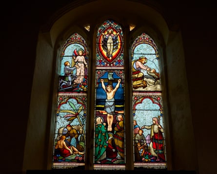 stained glass window.