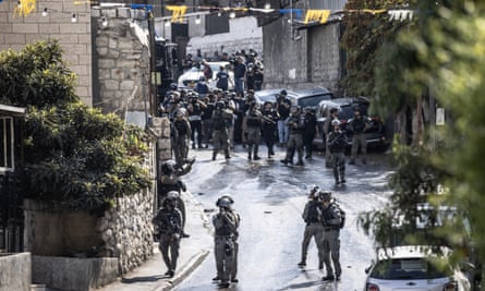 Israeli police prevent Palestinians from entering the Old City and the al-Aqsa mosque complex.