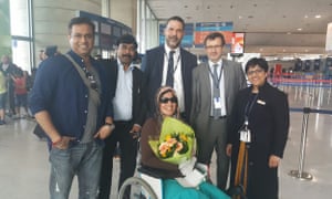 Chaphekar preparing to return to India after her time in hospital.