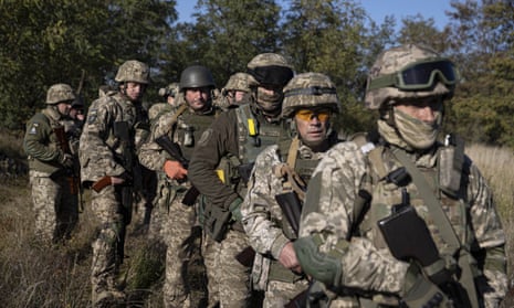 Volunteers for the Ukrainian army receiving training in Kyiv last week.