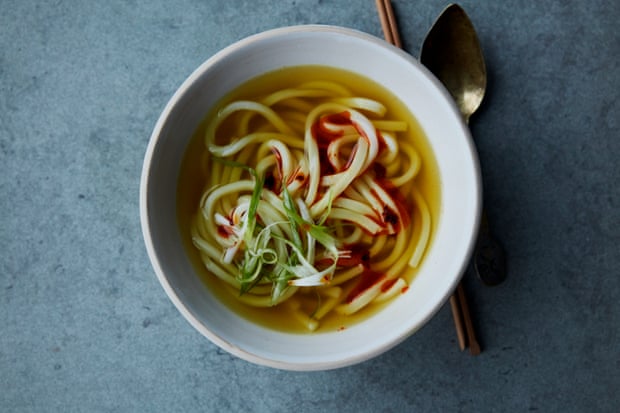 Anna Jones’ golden turmeric and ginger udon noodle soup