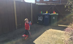 Shooting in the back garden.