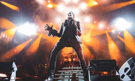 Tobias Forge, lead singer of Ghost live on stage at Spain’s Resurrection Fest 2023