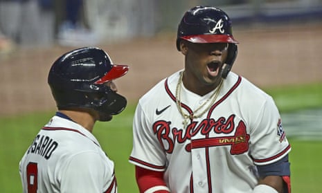 Braves rally past Astros to move one win from first World Series title  since 1995, World Series