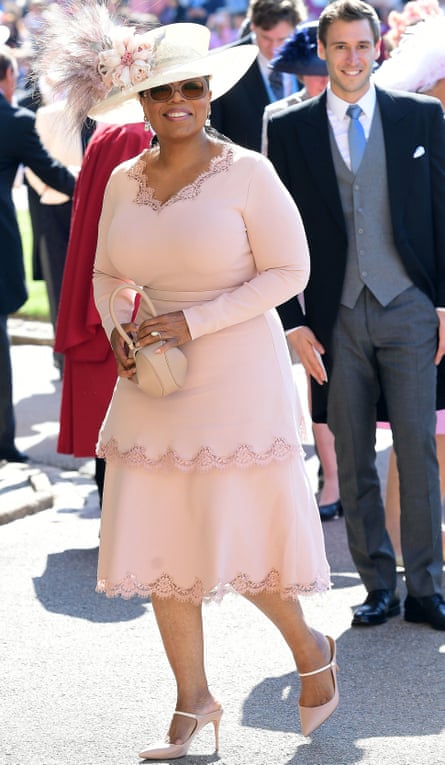 Oprah Winfrey arrives at St George’s Chapel at Windsor Castle.