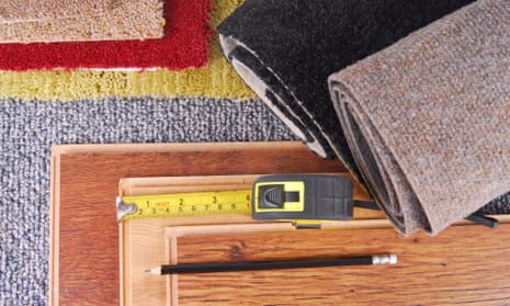 carpet with tape measure
