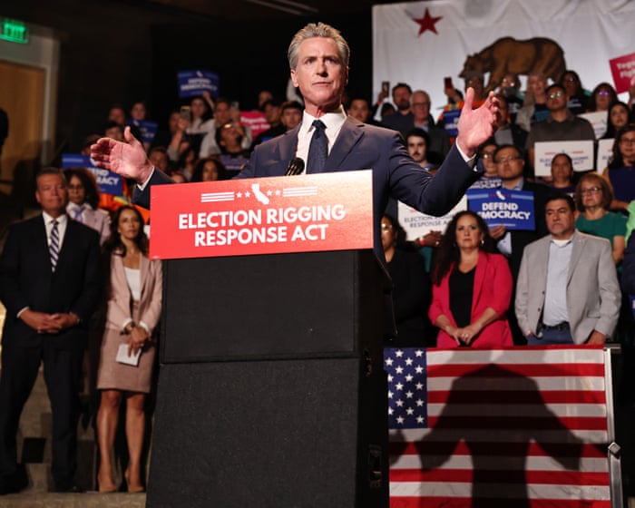 California Republicans Sue to Block Newsom's Redistricting Plan