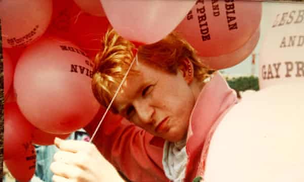 Jon Pyper at a Pride Parade in 1983.
