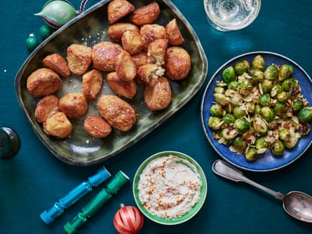Felicity Cloake’s Christmas roast potatoes, brussels sprouts and bread sauce