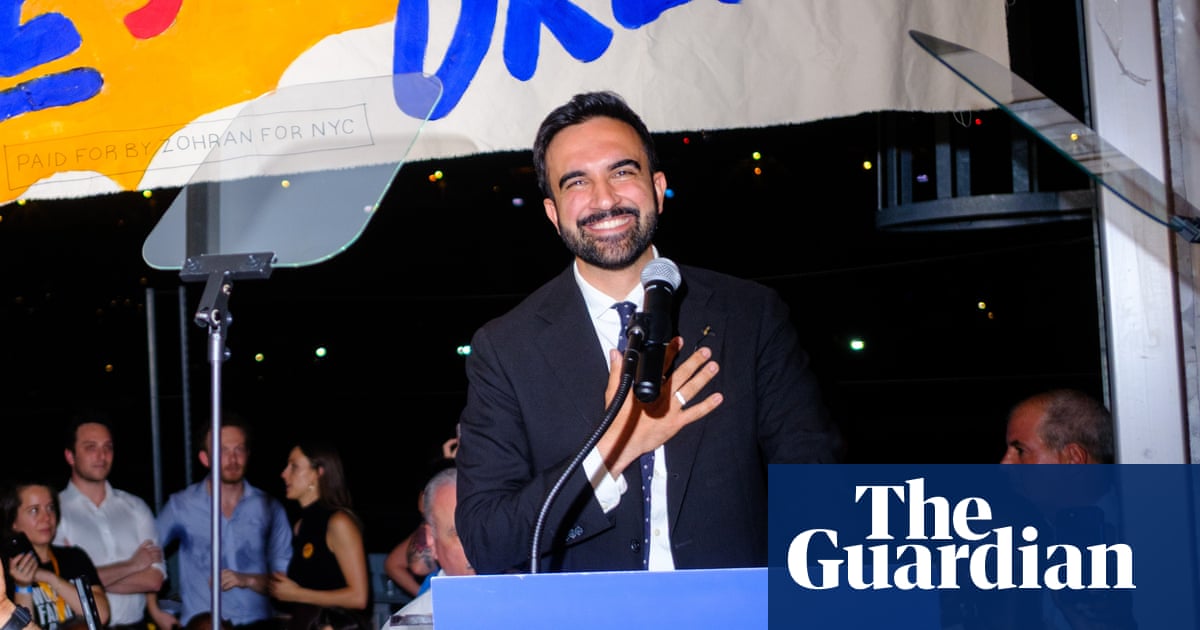 Zohran Mamdani declares historic victory in New York City mayoral primary after Cuomo concedes | New York | The Guardian