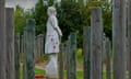 The Shot at Dawn memorial at the National Memorial Arboretum in Staffordshire.