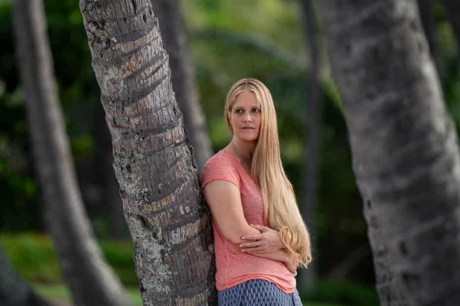 Bec Rees at Palm Cove, far north Queensland. She took off on a road trip after the death of her mother.