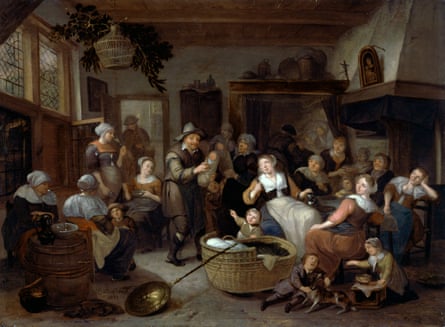 Celebration of a Birth (1683) by Richard Brakenburgh.